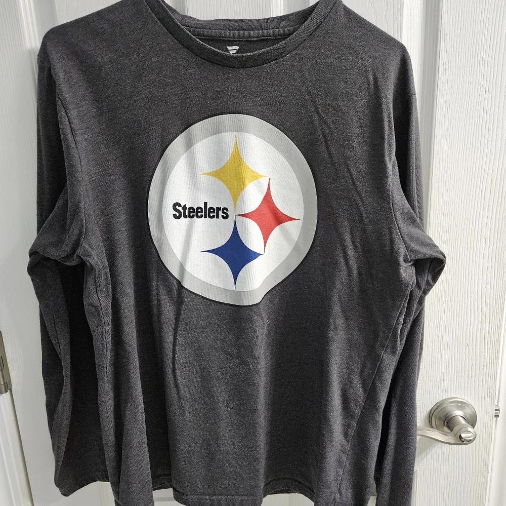 Steelers slim fit long sleeve t-shirt- medium - Picture 1 of 4